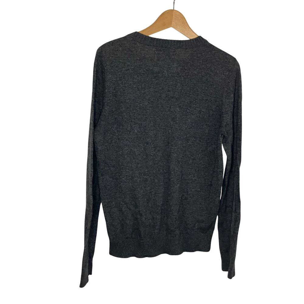 Abercrombie & Fitch Charcoal Gray Cashmere Blend Sweater Size S - Picture 3 of 9